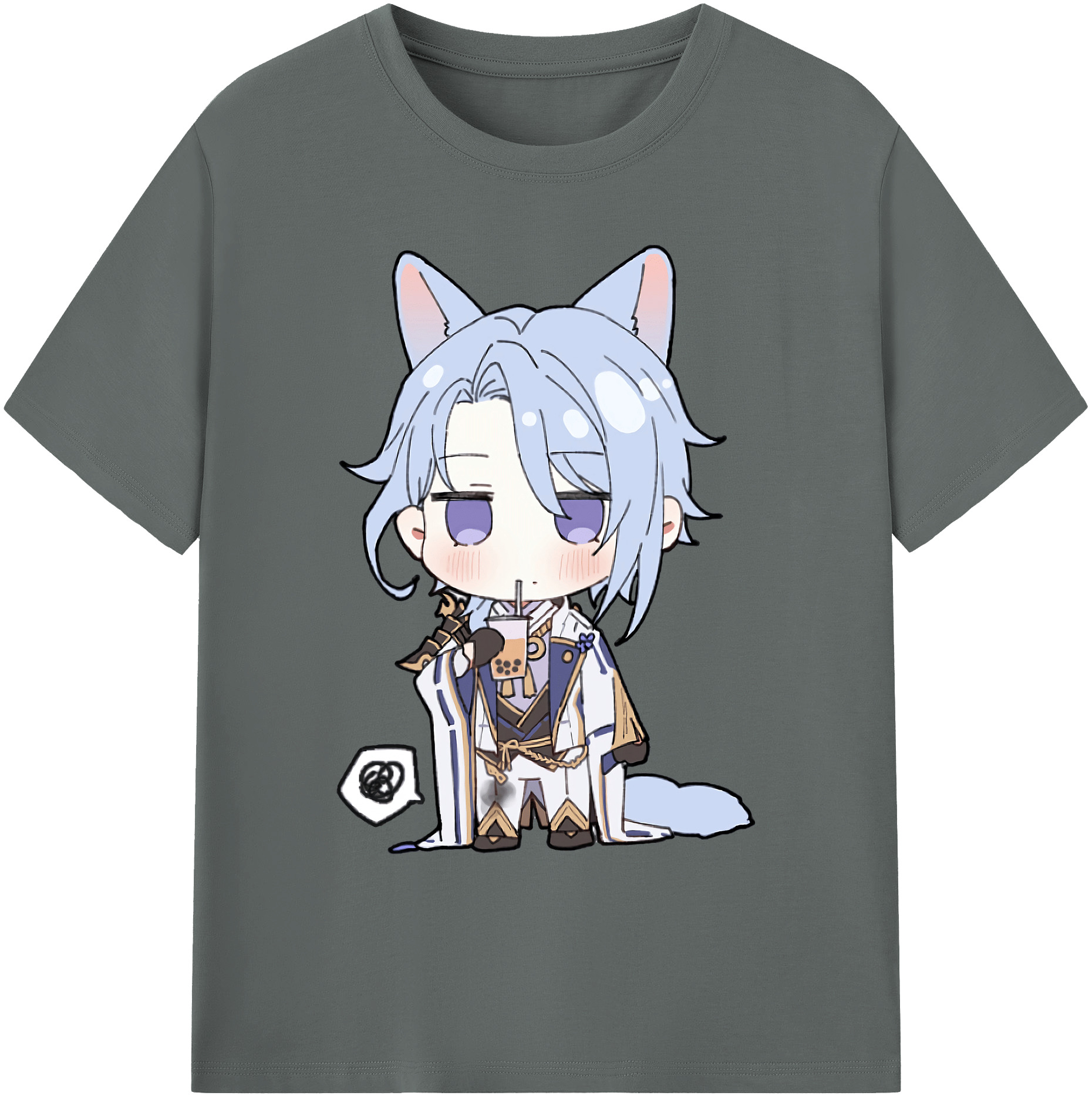 げんし神 神里綾人 かみさとあやと genshin Kamisato Ayato 綿100％ メンズ半袖Tシャツ｜肌触りやわらか＆通気性
